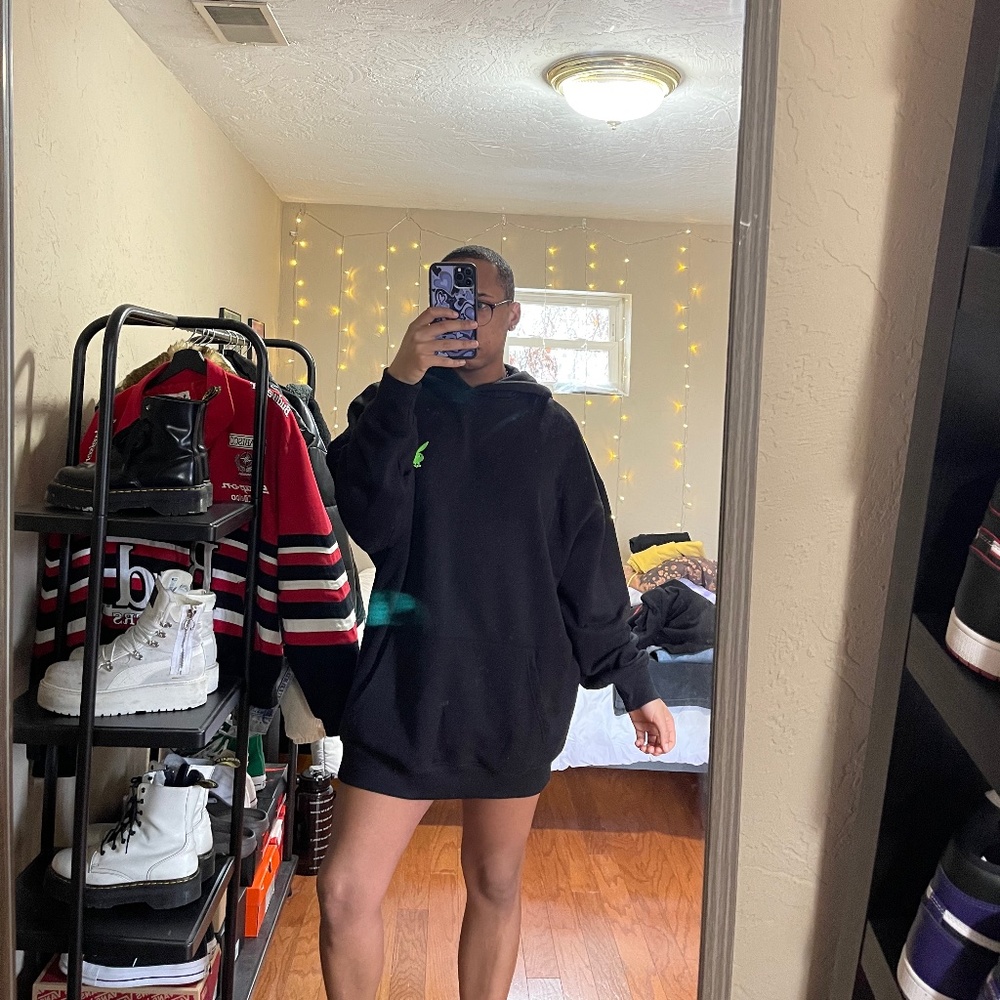 Neon Green Playboy Hoodie Dress